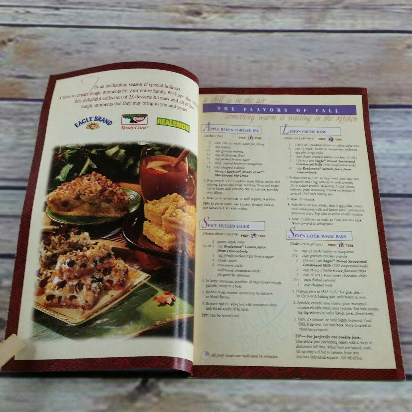 Vintage Desserts Cookbook 23 Dessert Recipes Eagle Family Foods 1998 Promo Paperback Booklet ReaLemon Keebler Ready Crust