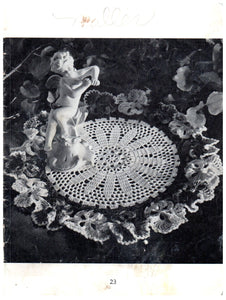 Doily Patterns Crochet Vintage Ruffles Flower Pineapple Doilies Furniture Covers Star Book American Thread Co PDF Instructions - At Grandma's Table
