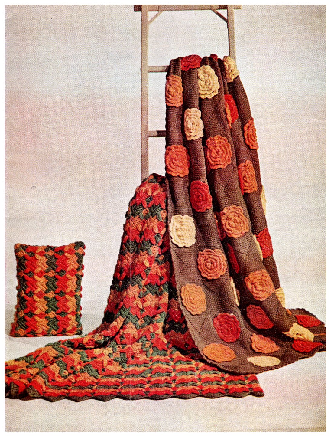 Afghans & Pillows Crochet and Knit Dawn Book No. 181 by American Thread Downloadable PDF - At Grandma's Table