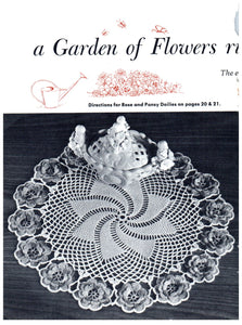 Vintage Crochet Doily Patterns Priscilla Doilies Knit Hairpin Lace Tatted Coats & Clark's Book No. 197  Downloadable PDF Instructions - At Grandma's Table