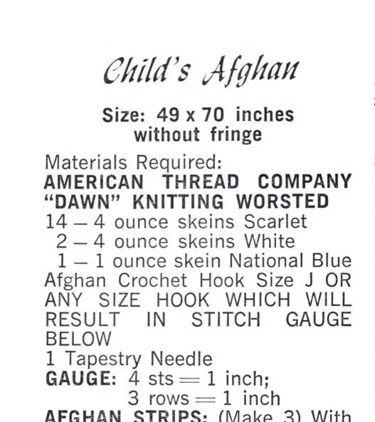 Afghans Crochet & Knit Star Book No. 202 by American Thread Downloadable PDF - At Grandma's Table