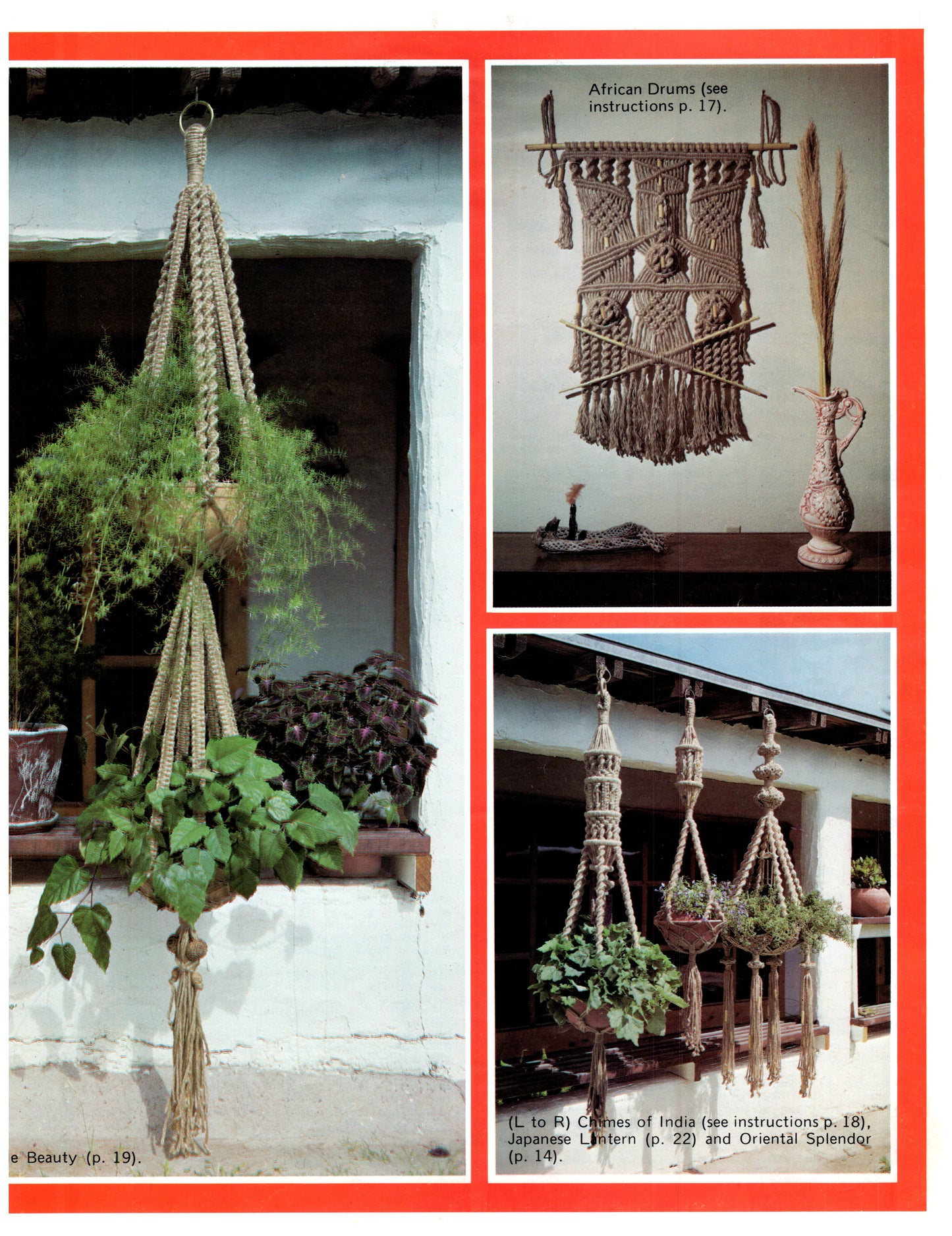 macrame plant hanger pattern pdf free Macrame Hangers Patterns Plant Holders Hangings Knots Knotted Weaving – At Grandma's Table