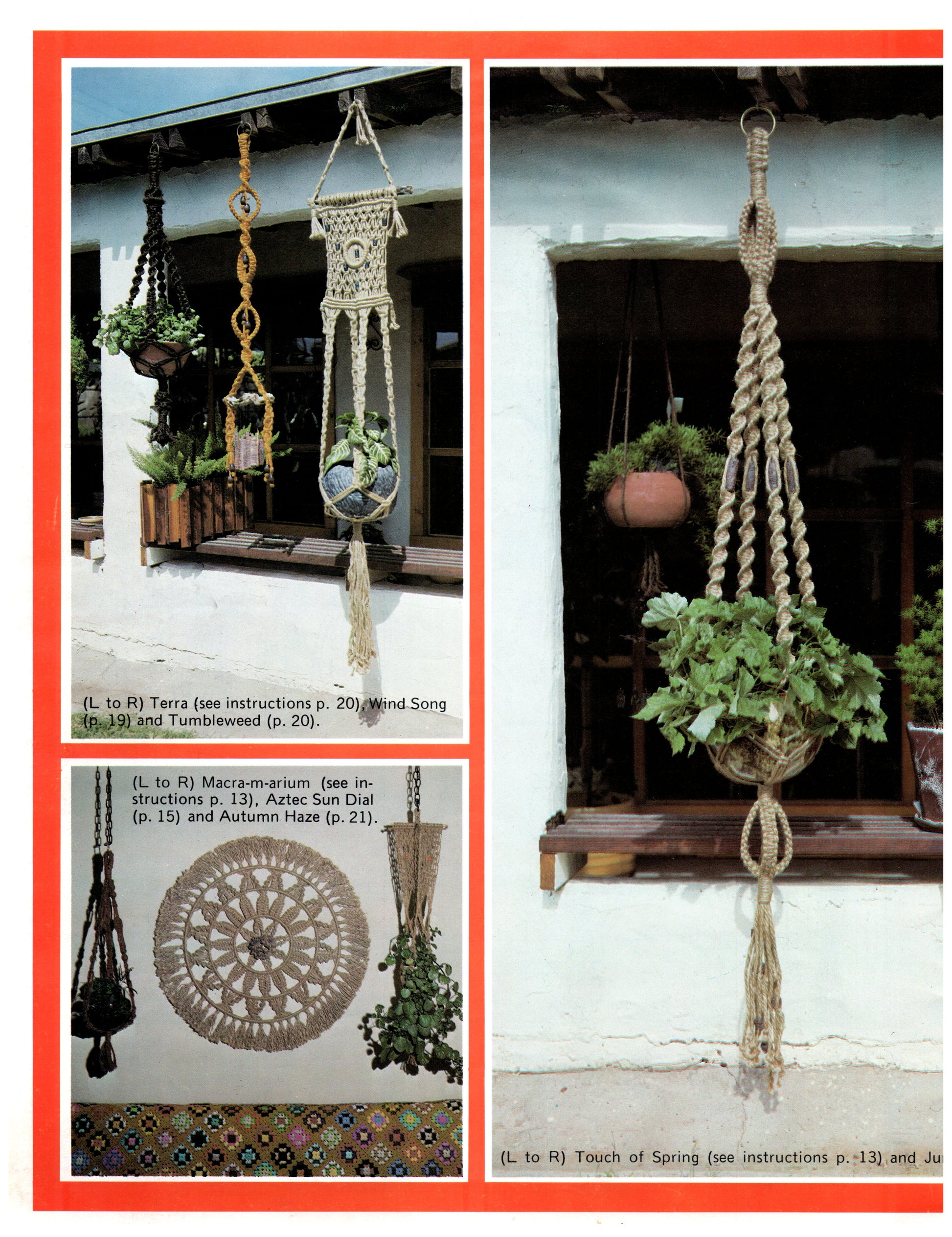 step by step macrame plant hanger pattern pdf Macrame Hangers Patterns Plant Holders Hangings Knots Knotted Weaving – At Grandma's Table