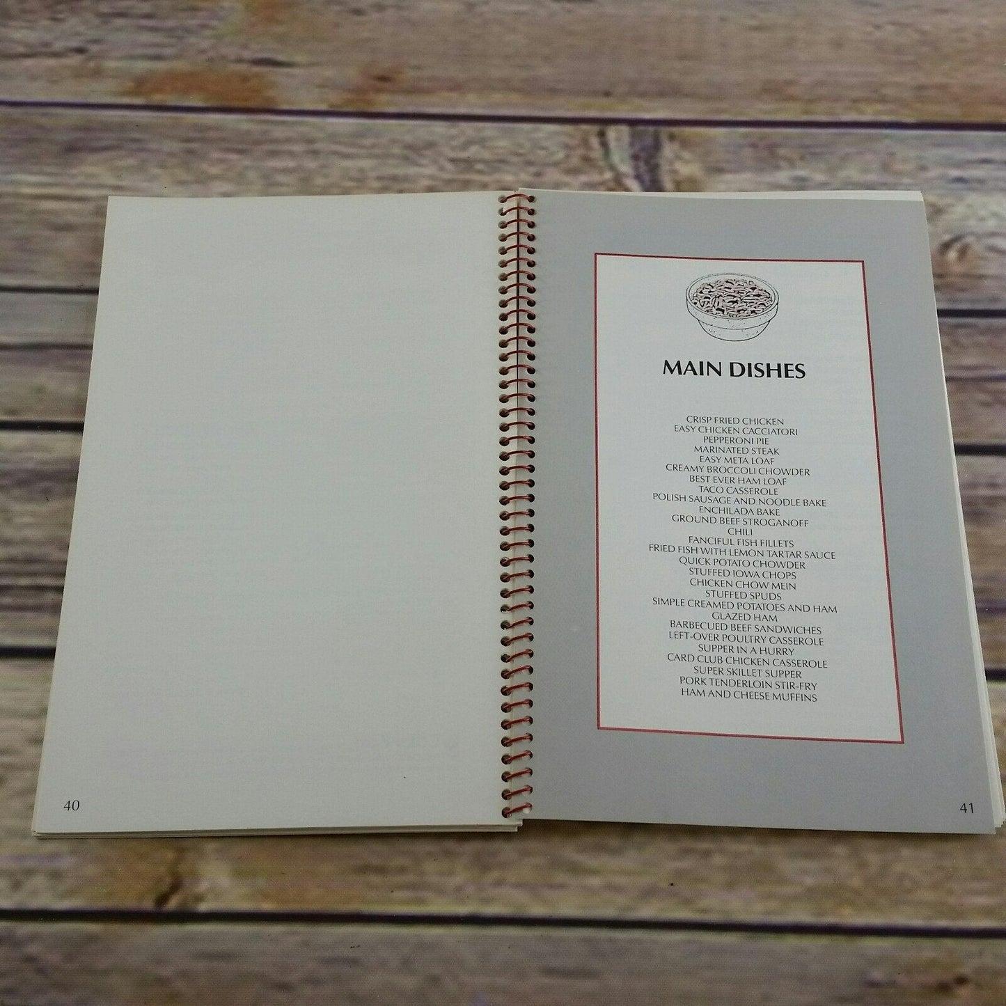 Vintage Iowa Cookbook Corn of Plenty 1986 Spiral Bound Paperback Laurie Woody Appetizers Beverages Salads Breads Main Dishes Desserts