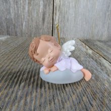Load image into Gallery viewer, Vintage Mary&#39;s Angels Iris Hallmark Ornament Purple Sleeping Christmas Keepsake Mary Hamilton Holiday Decoration