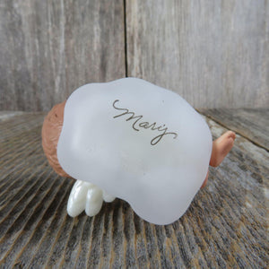 Vintage Mary's Angels Iris Hallmark Ornament Purple Sleeping Christmas Keepsake Mary Hamilton Holiday Decoration