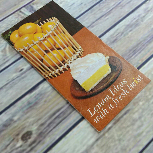 Vintage Cookbook Sunkist Lemons Cookbook Lemon Recipes 1975 Paperback Promo Booklet Lemon Ideas With a Fresh Twist - At Grandma's Table