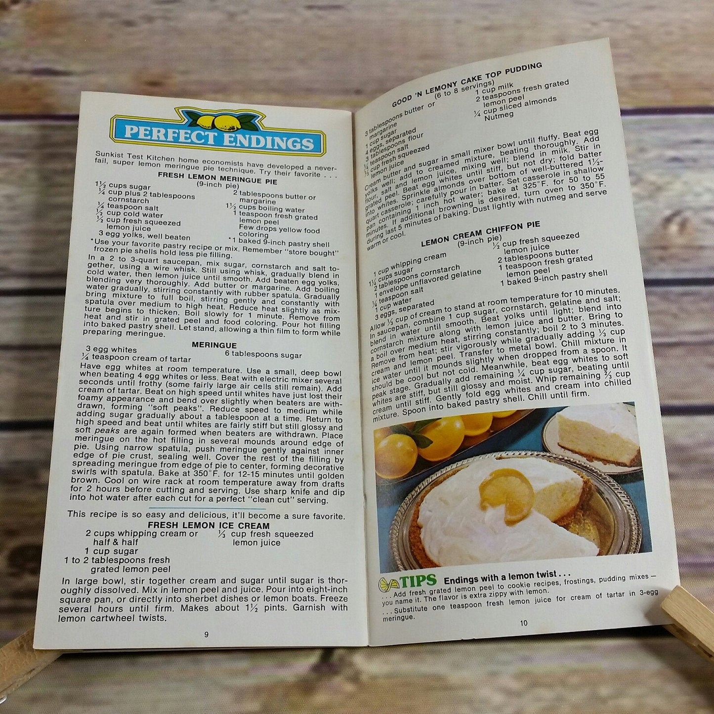 Vintage Cookbook Sunkist Lemons Cookbook Lemon Recipes 1975 Paperback Promo Booklet Lemon Ideas With a Fresh Twist