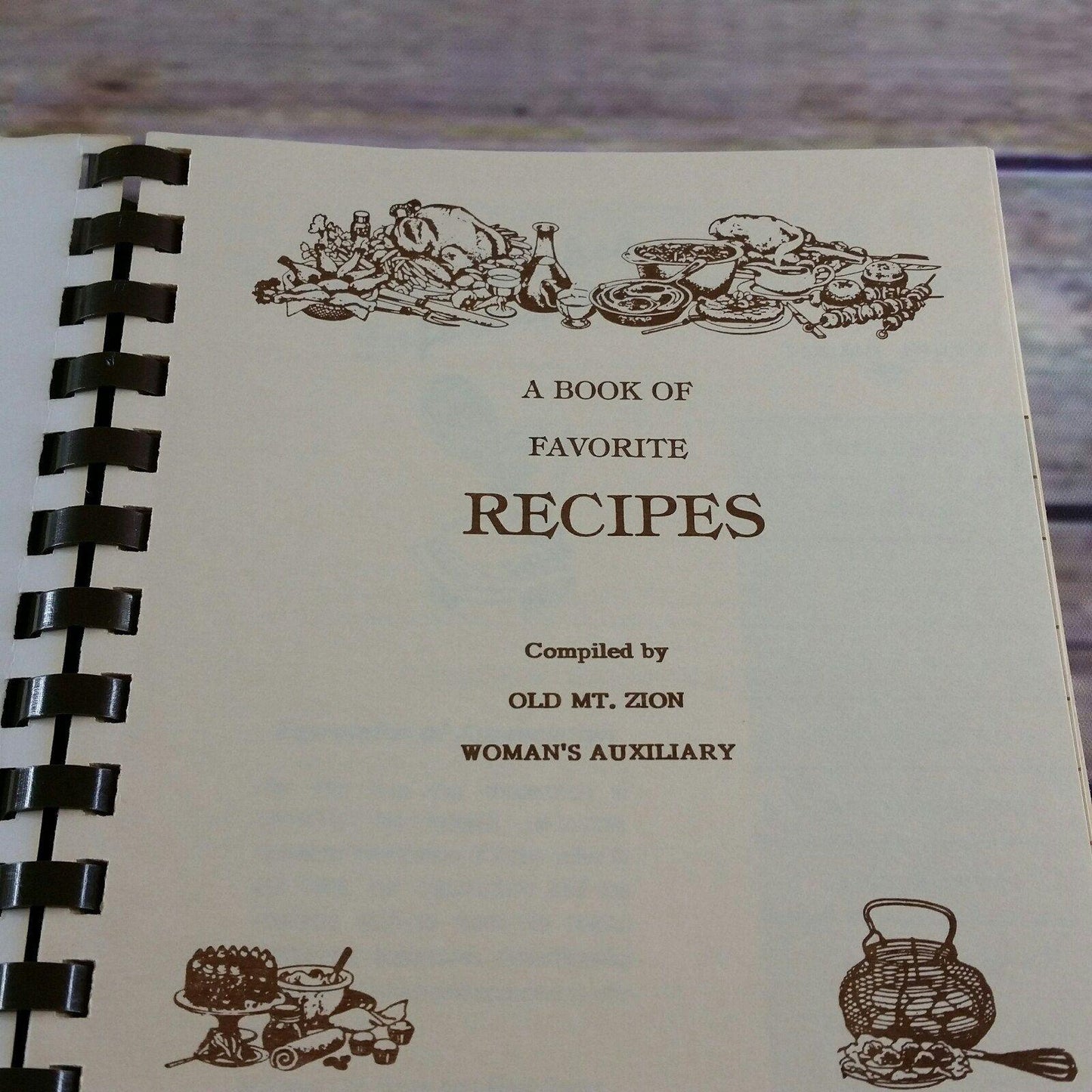 Vintage Church Cookbook Old Mt Zion Baptist Church Woman's Auxiliary 1992