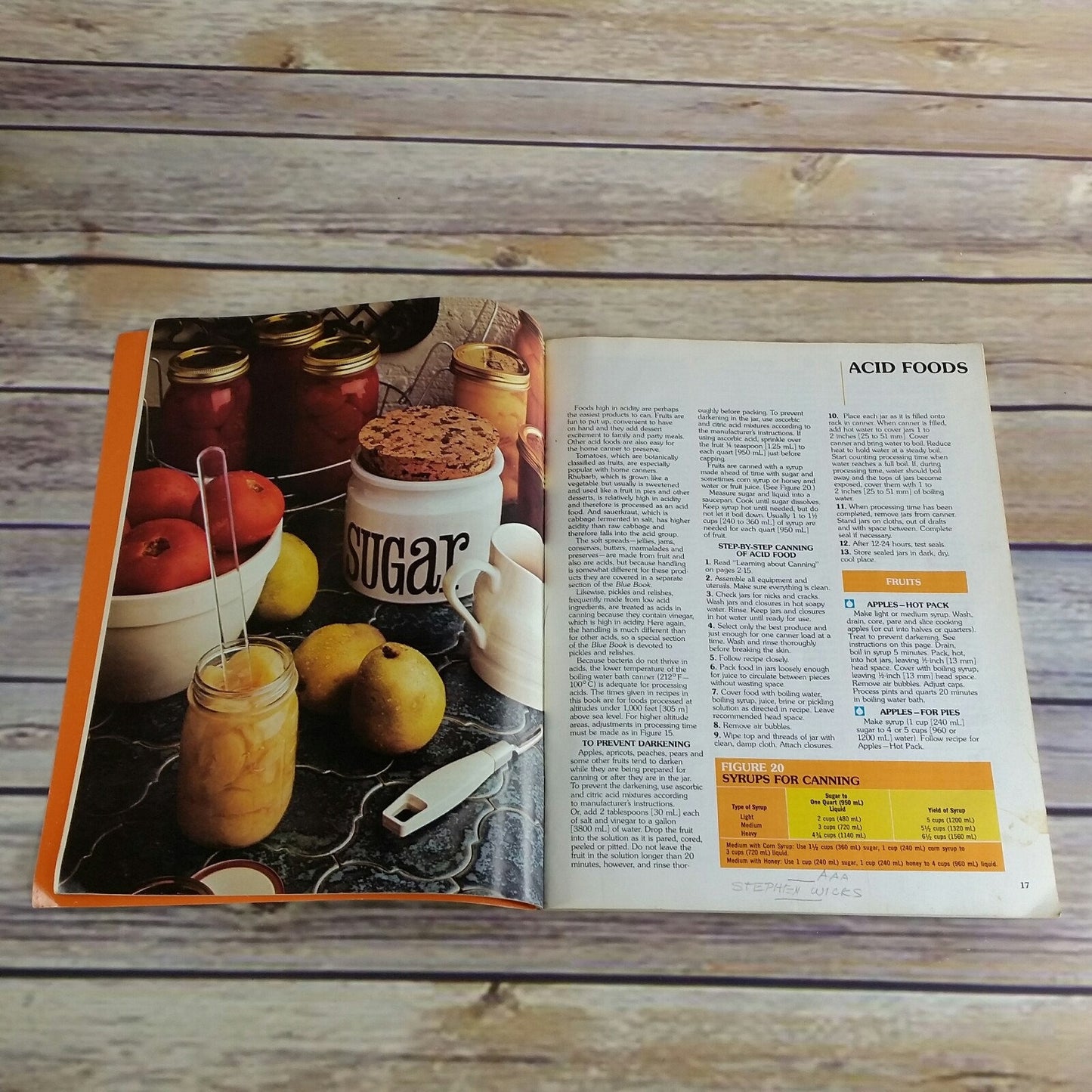 Vintage Cookbook Ball Jar Blue Book Guide to Home Canning Freezing 1979 Paperback Booklet