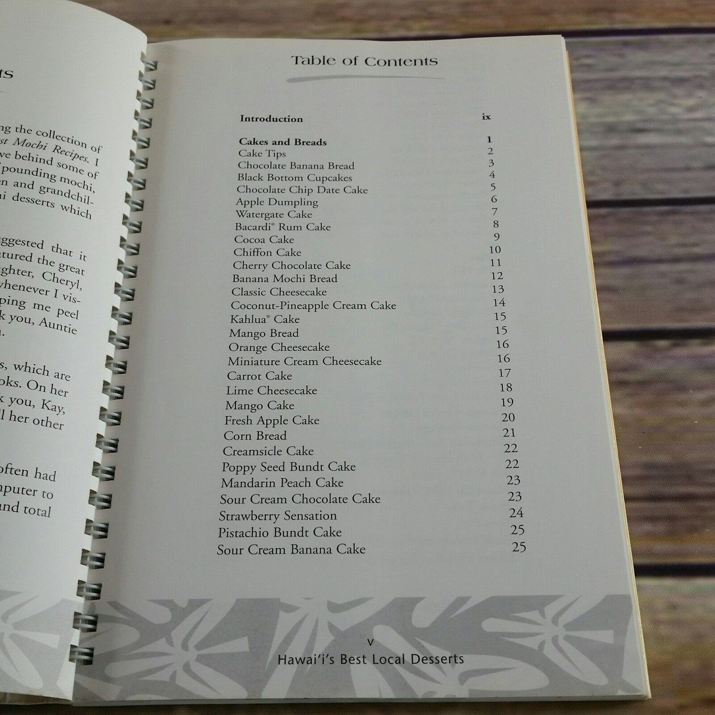 Vintage Hawaiian Cookbook Local Desserts Recipes 2001 Jean Watanabe Hee Spiral Bound Paperback