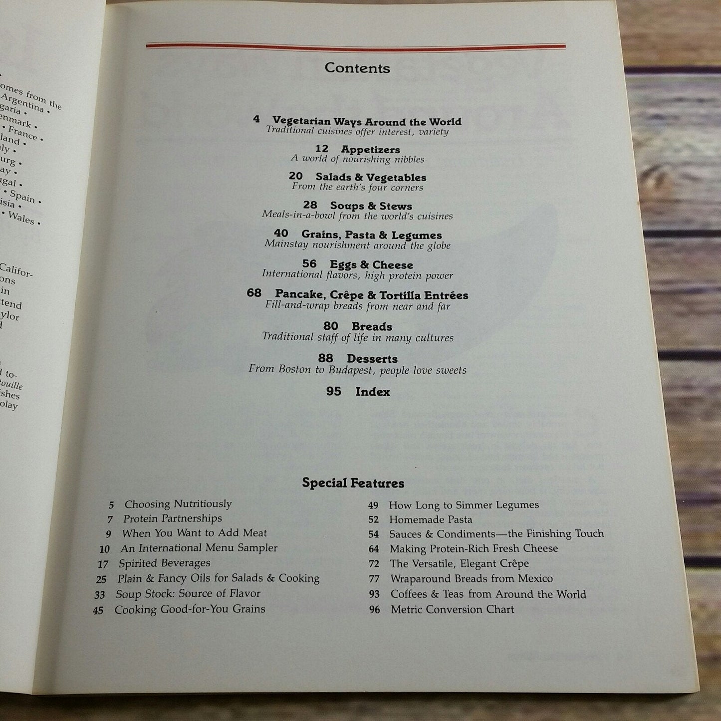 Vintage Cookbook Sunset International Vegetarian Cooking Recipes International Favorites 1984 Paperback Appetizers Breads Desserts