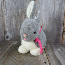 Load image into Gallery viewer, Vintage Bunny Plush Rabbit Love Land Life Like Stuffed Animal Gray Windsor Toys Easter Korea 1985