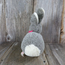 Load image into Gallery viewer, Vintage Bunny Plush Rabbit Love Land Life Like Stuffed Animal Gray Windsor Toys Easter Korea 1985