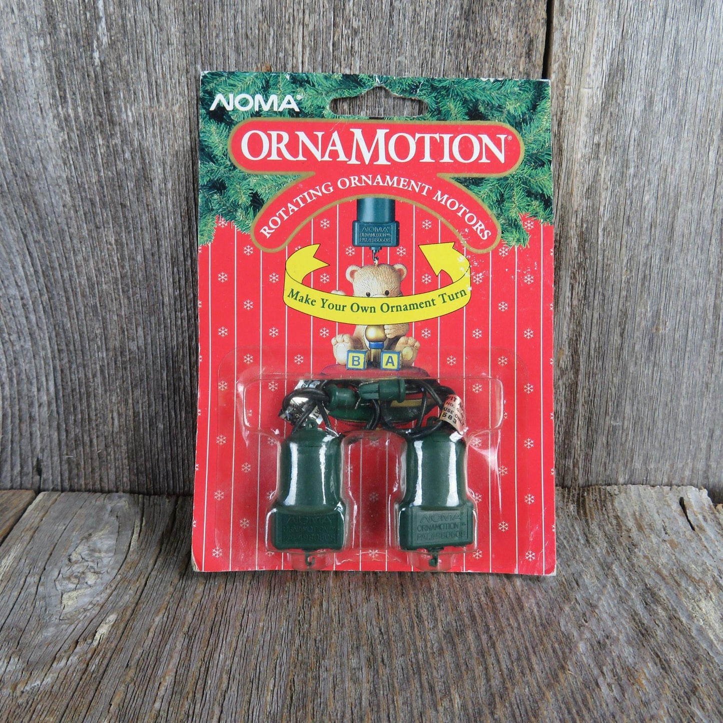Vintage Ornamotion Christmas Ornament Motor Spinner Noma Turn Light String Motion 1989 Taiwan