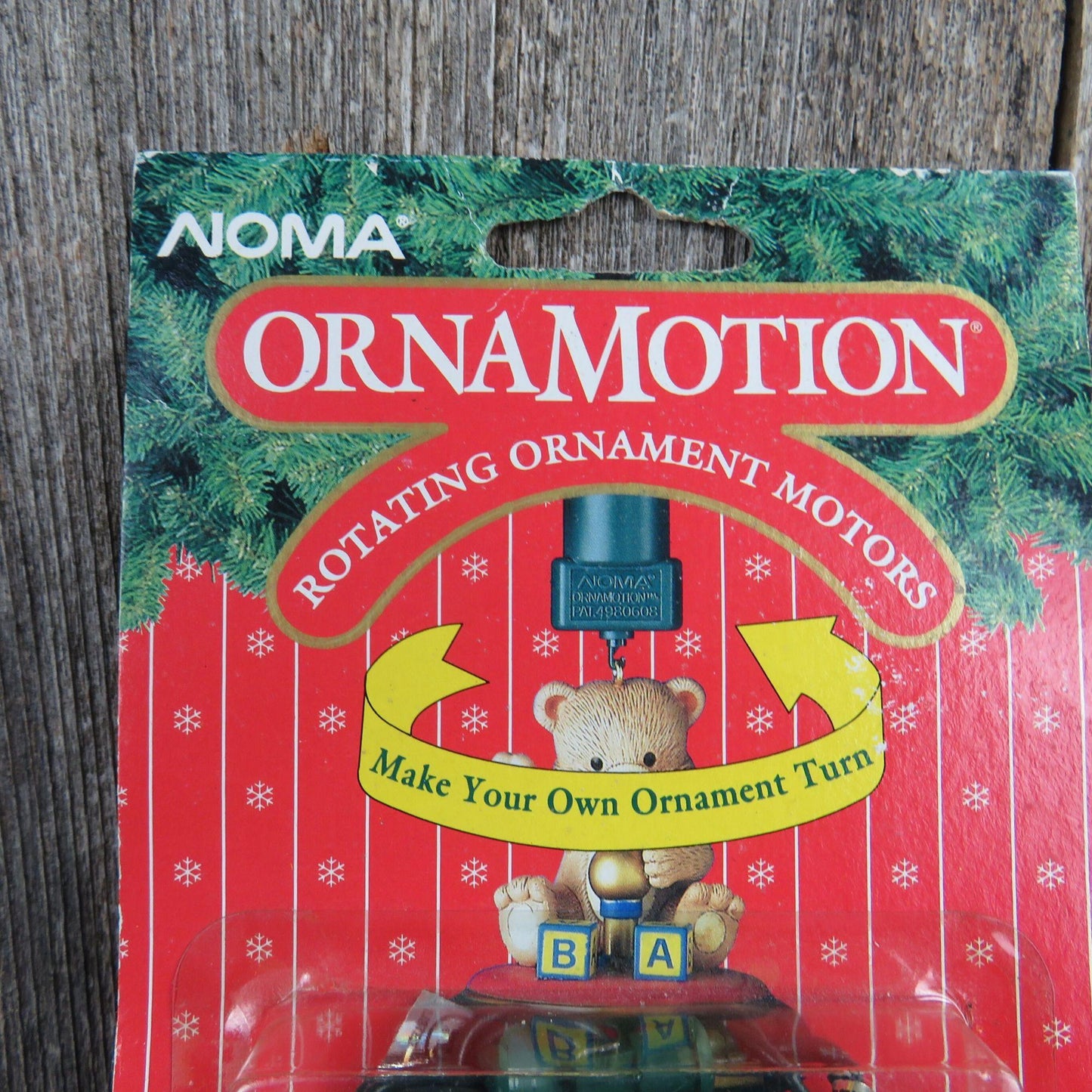 Vintage Ornamotion Christmas Ornament Motor Spinner Noma Turn Light String Motion 1989 Taiwan