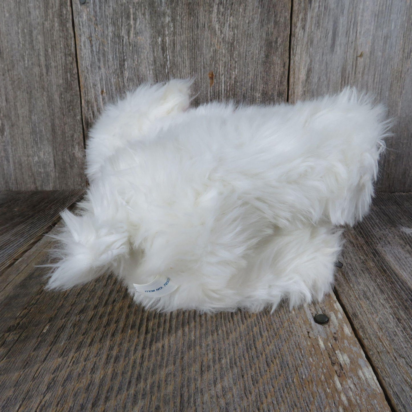 Vintage Bichon Frise Puppy Dog Plush Maltese Applause White Long Haired Stuffed Animal