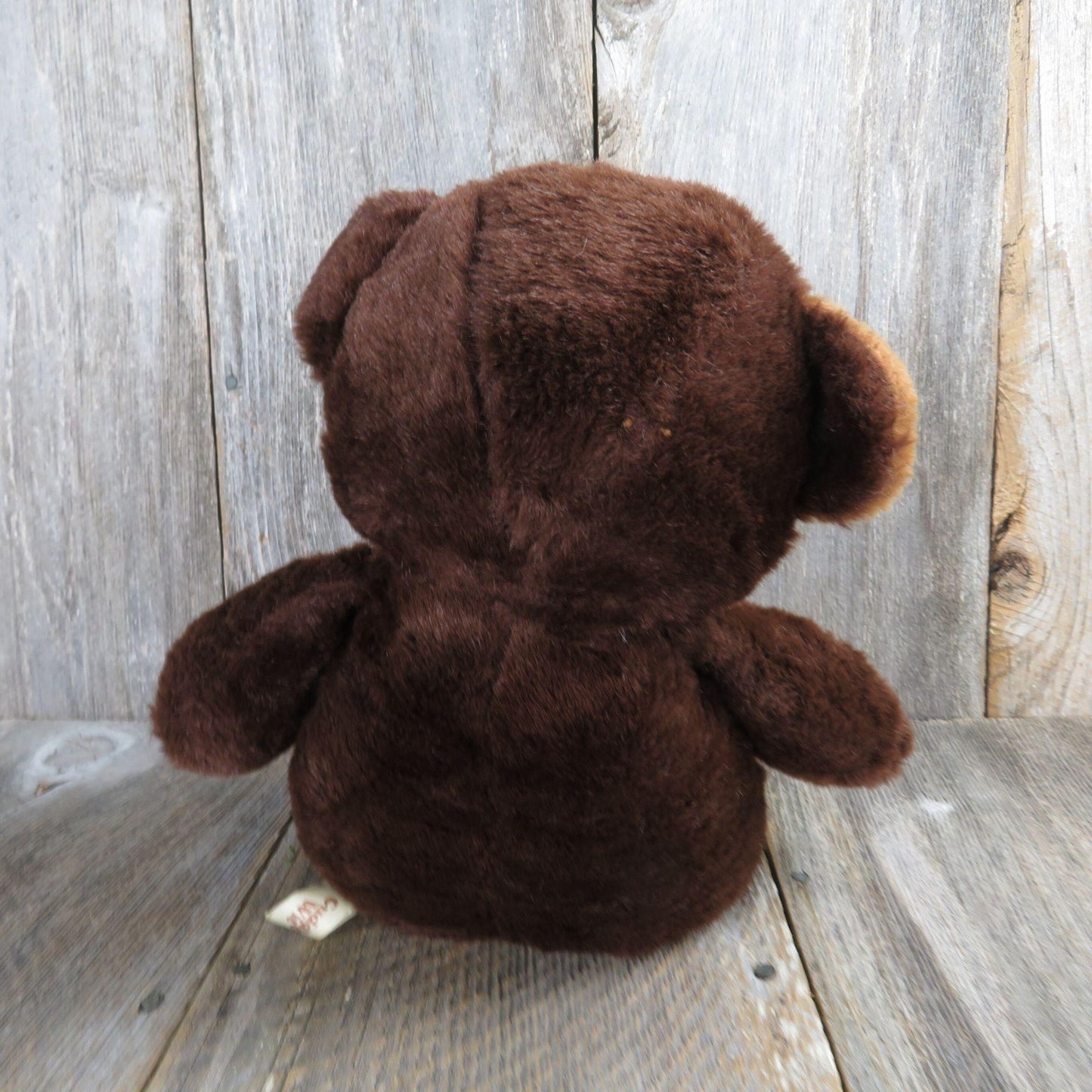 Vintage Brown Teddy Bear Plush Stuffed Animal Large Cuddle Wit 1986
