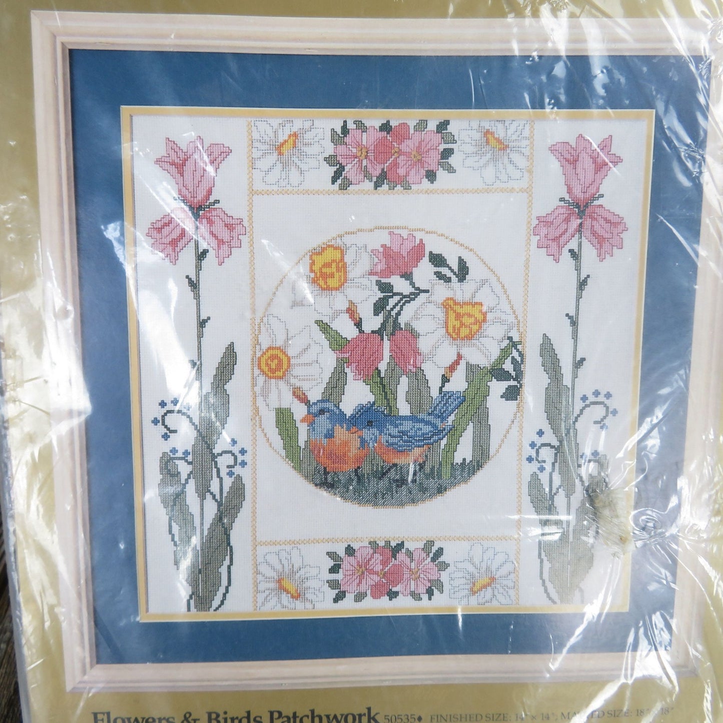 Flowers and Birds Patchwork Counted Cross Stitch Kit Candamar Designs Something Special 50535