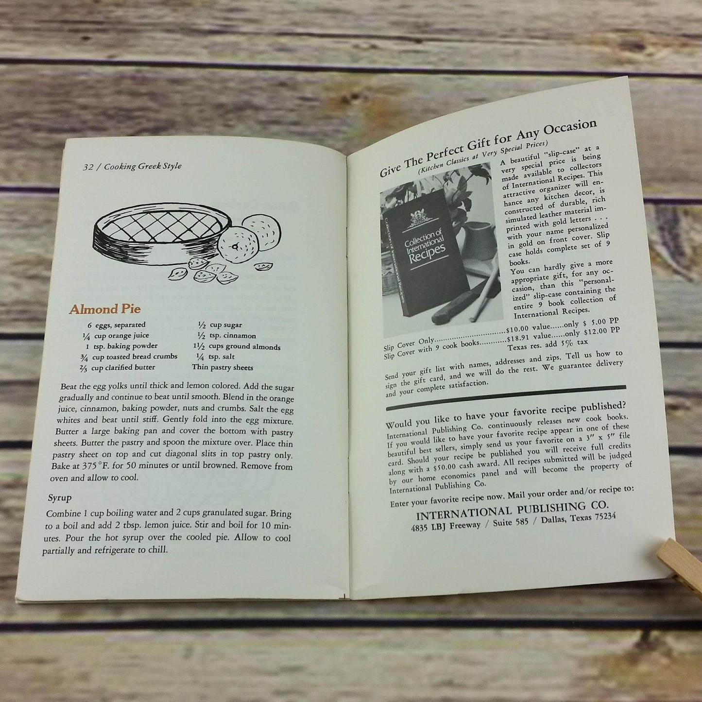 Vintage Cookbook Cooking Greek Style International Publishing 1979