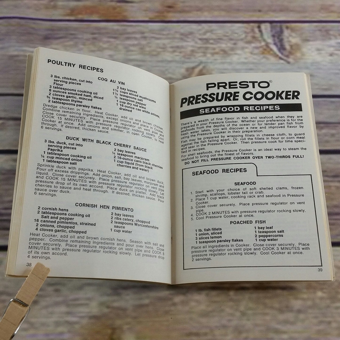 Vintage Cookbook Presto Pressure Cooker Recipes and Instructions 1970s Manual 1979 Canner Canning