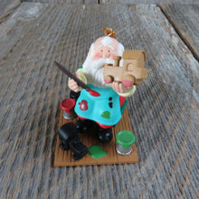 Load image into Gallery viewer, Vintage Santa Ornament Painting Toy Train Westmar Christmas Workshop 1996