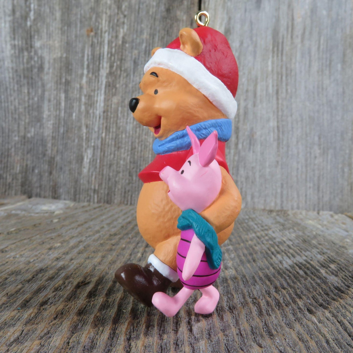 Vintage Winnie the Pooh and Piglet Ornament Disney Hallmark Christmas 1996