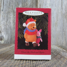 Load image into Gallery viewer, Vintage Winnie the Pooh and Piglet Ornament Disney Hallmark Christmas 1996