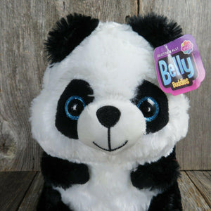 Panda Bear Belly Buddies Plush Nanco Stuffed Animal Toy Pot Belly Blue Eyes