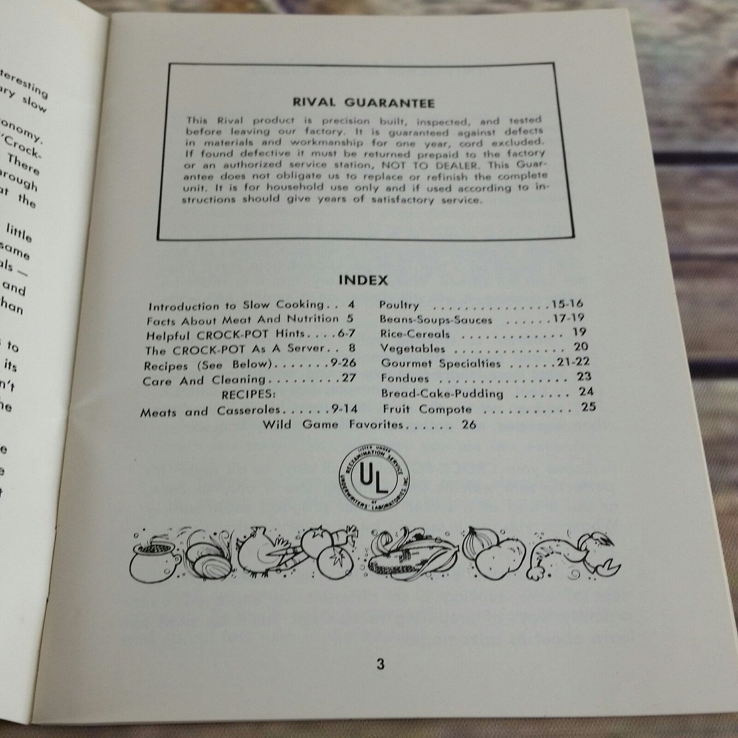 Vintage Rival Crock Pot Cookbook Owner's Manual Recipes Slow Cooker 1970s Paperback Booklet 427-399