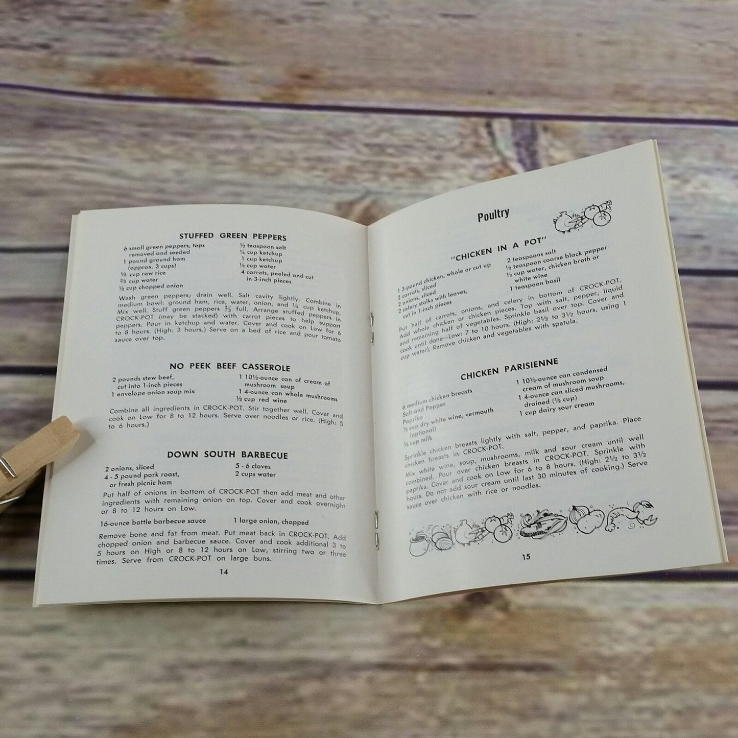 Vintage Rival Crock Pot Cookbook Owner's Manual Recipes Slow Cooker 1970s Paperback Booklet 427-399