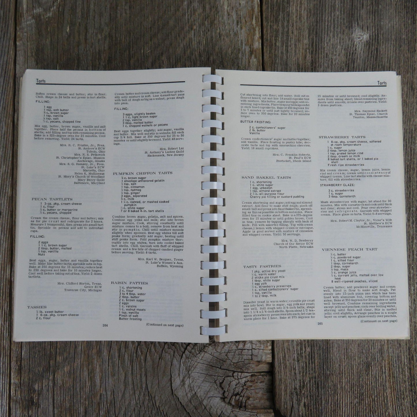 Desserts Cookbook Favorite Recipes of Episcopal Churchwomen 1968 Montgomery Alabama Vintage Spiral Bound