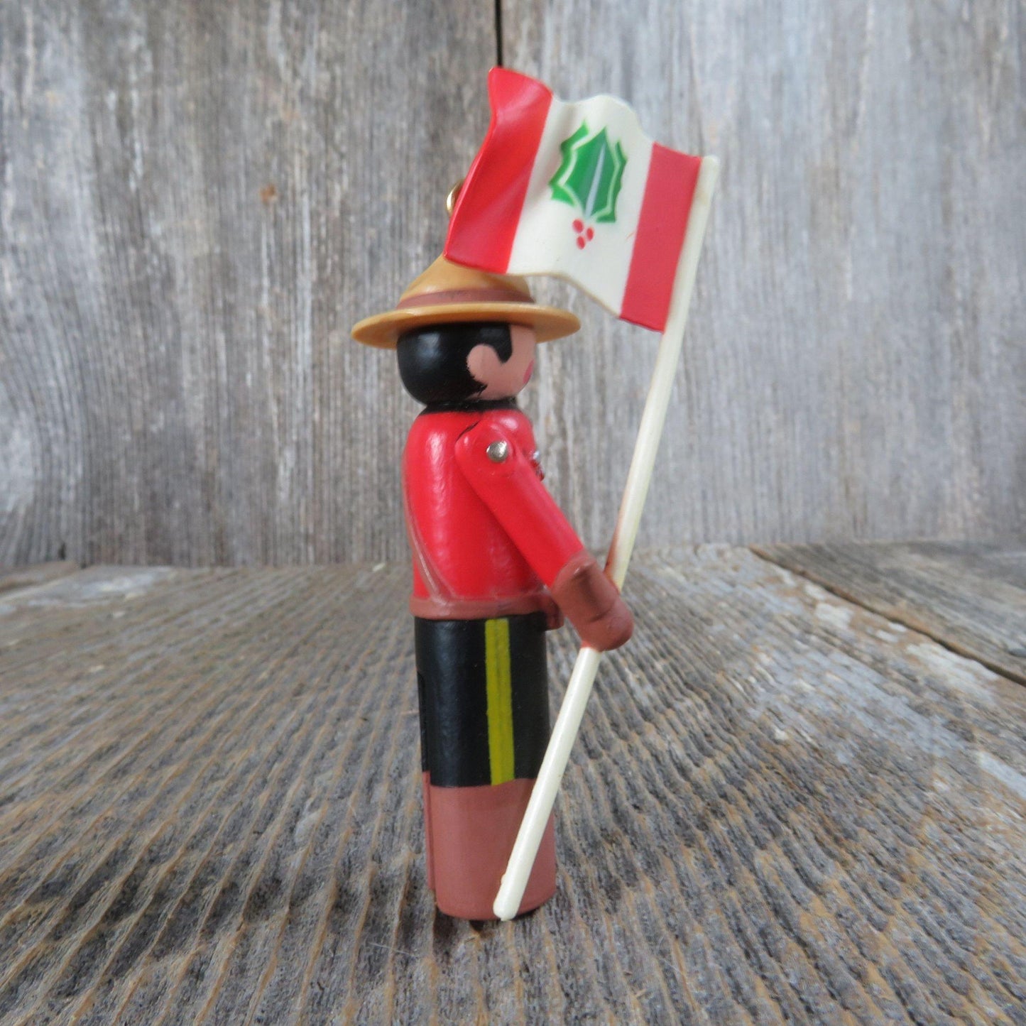 Vintage Clothespin Soldier Ornament Canadian Mountie Hallmark 1984 Christmas