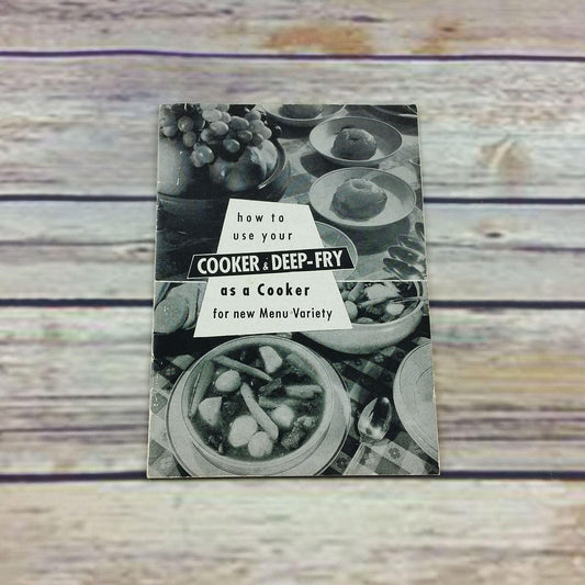 Vintage Cookbook Eastern Metal Products Use Your Cooker and Deep Fry Recipes Instructions Tuckahoe New York