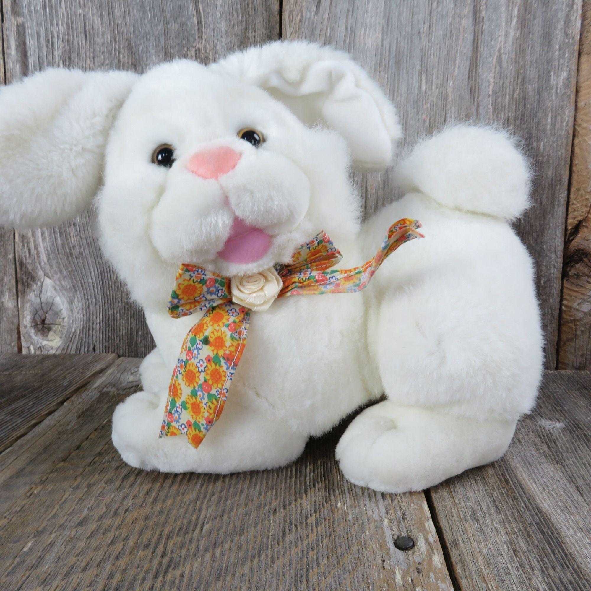  BIBABLYKE Cute Plush Rabbit Pendant Soft White Rabbit