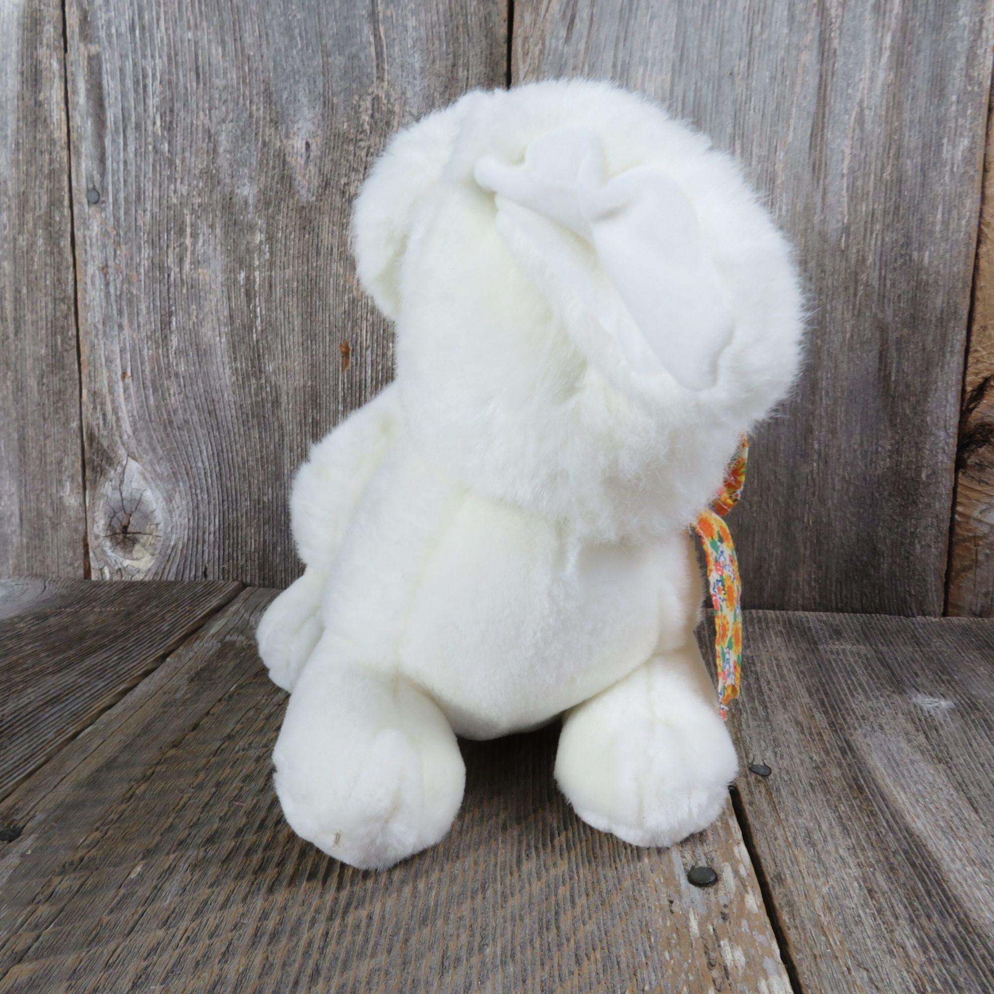  BIBABLYKE Cute Plush Rabbit Pendant Soft White Rabbit