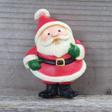 Load image into Gallery viewer, Vintage Santa Claus Christmas Pin Brooch Cute Rustic Cartoon