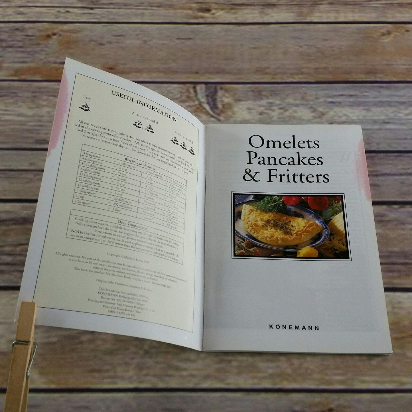 Vintage Cookbook Omelets Pancakes and Fritters 1995 Konemann Paperback Booklet