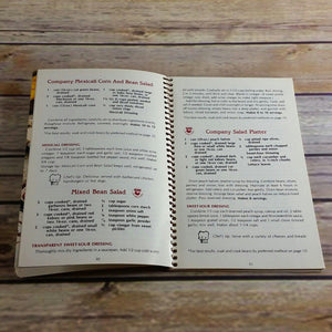 Vintage Cookbook Cooking with California Dry Beans 1992 Spiral Bound Paperback CA Dry Bean Advisory Board Soups Entrees Salads Specialties