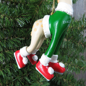 Vintage Daughter Giraffe Ornament 1993 Hallmark Christmas Flexible Bendable Ice Skates