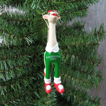 Load image into Gallery viewer, Vintage Daughter Giraffe Ornament 1993 Hallmark Christmas Flexible Bendable Ice Skates