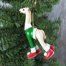 Load image into Gallery viewer, Vintage Daughter Giraffe Ornament 1993 Hallmark Christmas Flexible Bendable Ice Skates