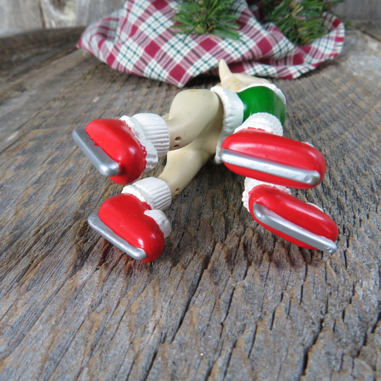 Vintage Daughter Giraffe Ornament 1993 Hallmark Christmas Flexible Bendable Ice Skates