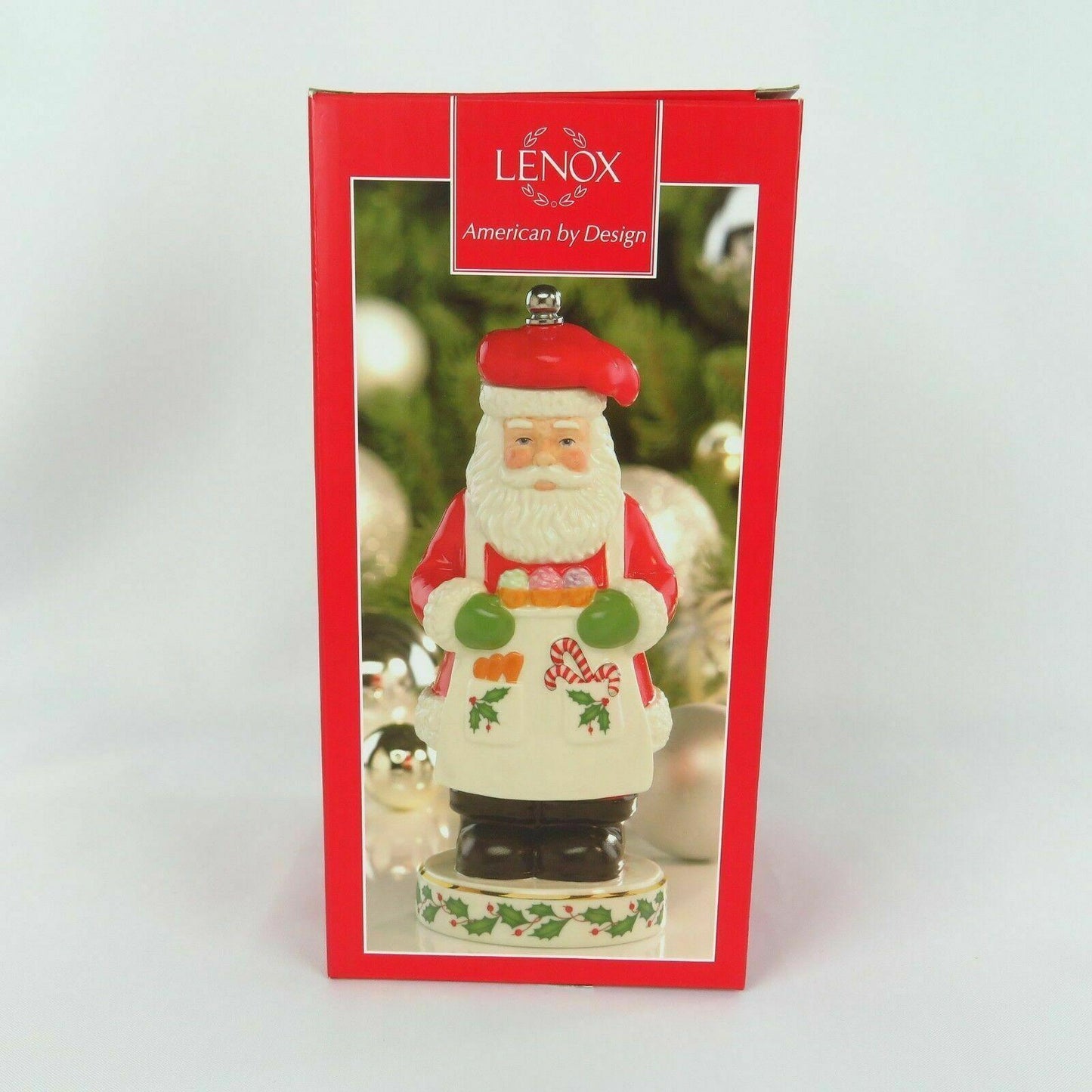 Lenox Santa Claus Spicy Pepper Mill Grinder Christmas Shaker