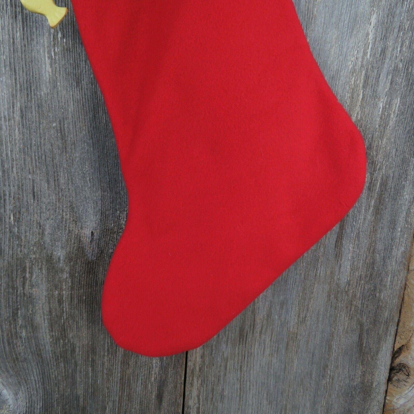 Nice Kitty Christmas Stocking Cat Mouse Fish Bells Fleece Green Red Pet