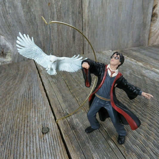 Harry Potter and Hedwig Christmas Ornament Hallmark 2004 Keepsake Owl