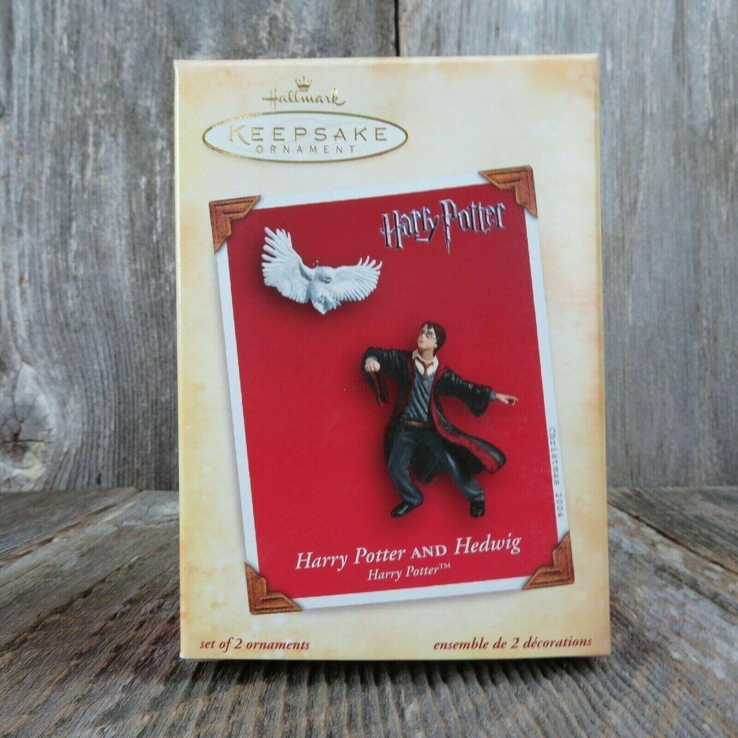 Harry Potter and Hedwig Christmas Ornament Hallmark 2004 Keepsake Owl