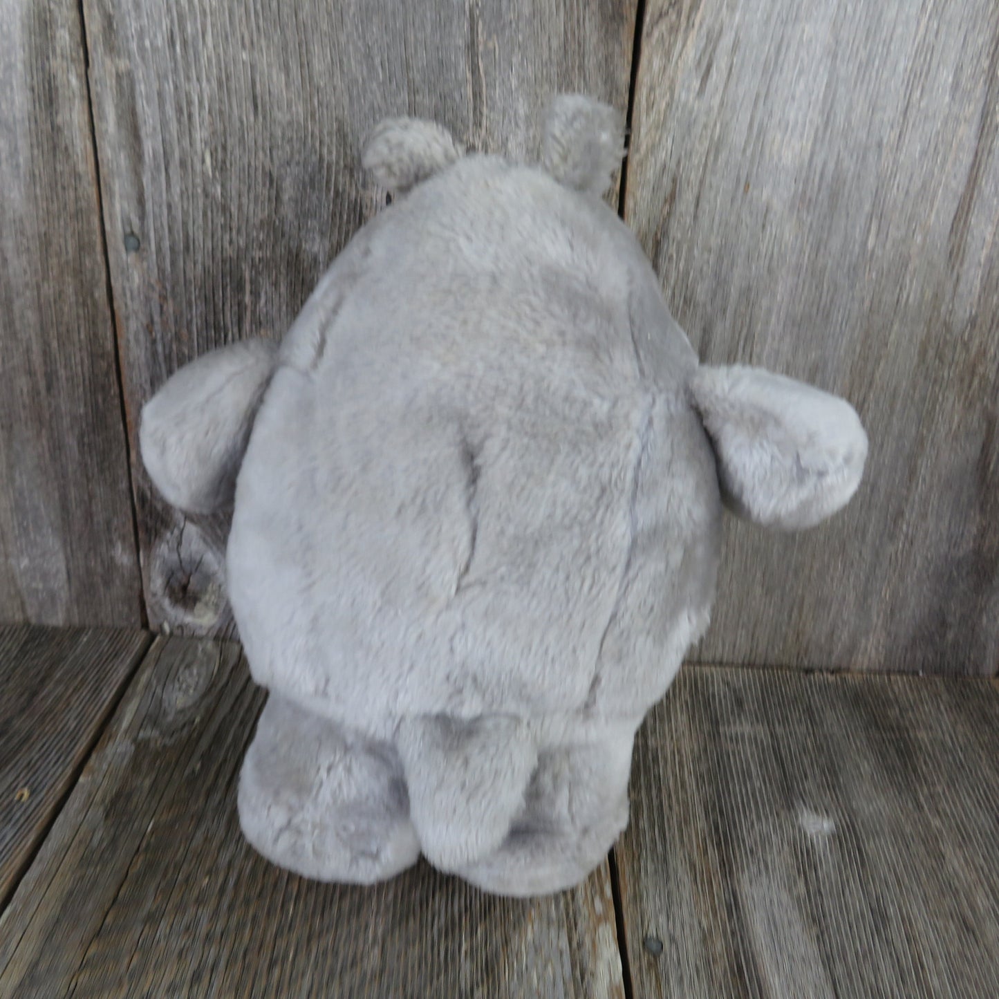 Vintage Hippo Plush Sandra Boynton Hippopotamus  Cartoon Grey Stuffed Animal Comic Standing