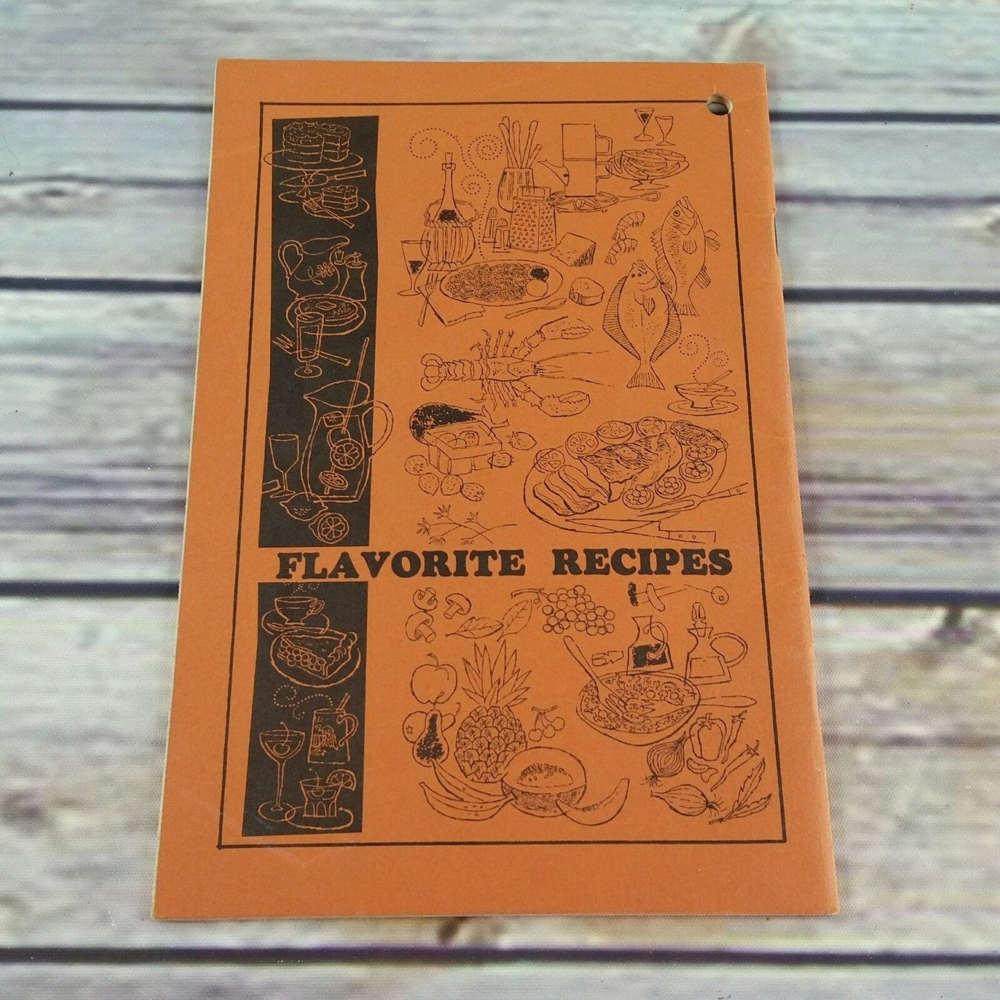 Vintage Cookbook Flavorite Recipes from the Farmers Almanac 1972 Recipes Paperback Booklet Printed in the USA
