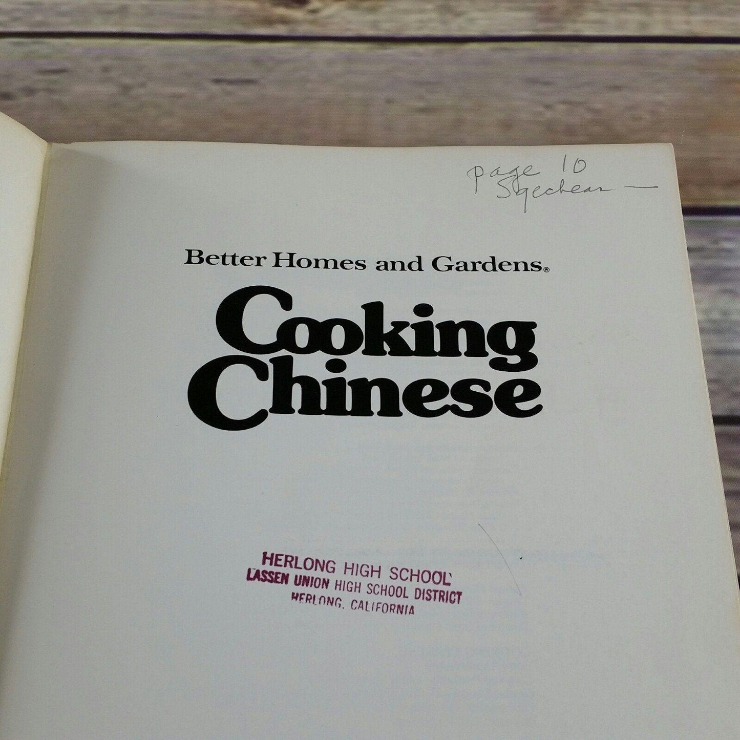 Vintage Cookbook Cooking Chinese Better Homes and Gardens 1983 Soft Cover Paperback Promo Recipes